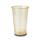 single plastic pint glass