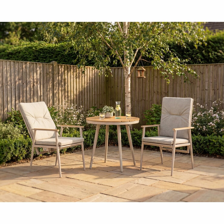 Bramblecrest Wisely 3 Piece Recliner Patio Set in Mocha
