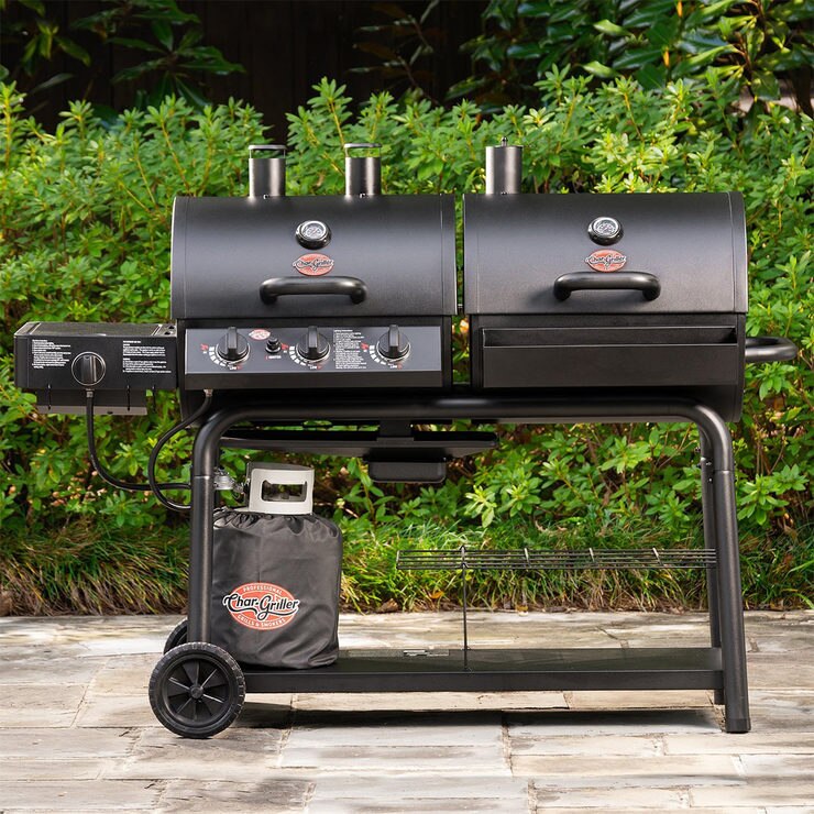 CharGriller Duo 5050 Gas And Charcoal Barbecue + Side Burner Costco UK
