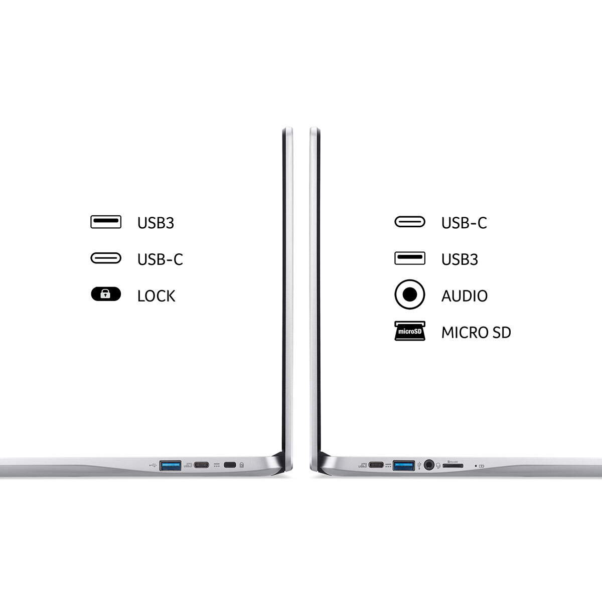 Buy Acer 314, Intel Pentium Silver N6000, 4GB RAM, 128GB SSD, 14 Inch Chromebook NX.K04EK.004 at costco.co.uk