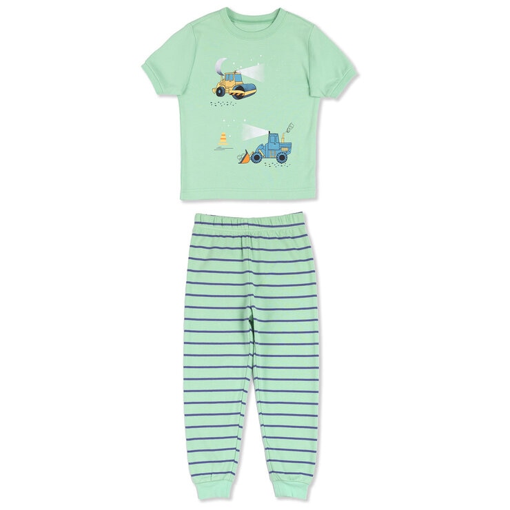 Pekkle Summer Pyjama 4 Piece Set in Construction, 3 Years