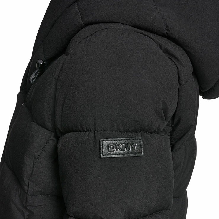 DKNY Women's Puffer Coat with Plush Hood DKNY Women's Puffer Coat with Plush Hood
