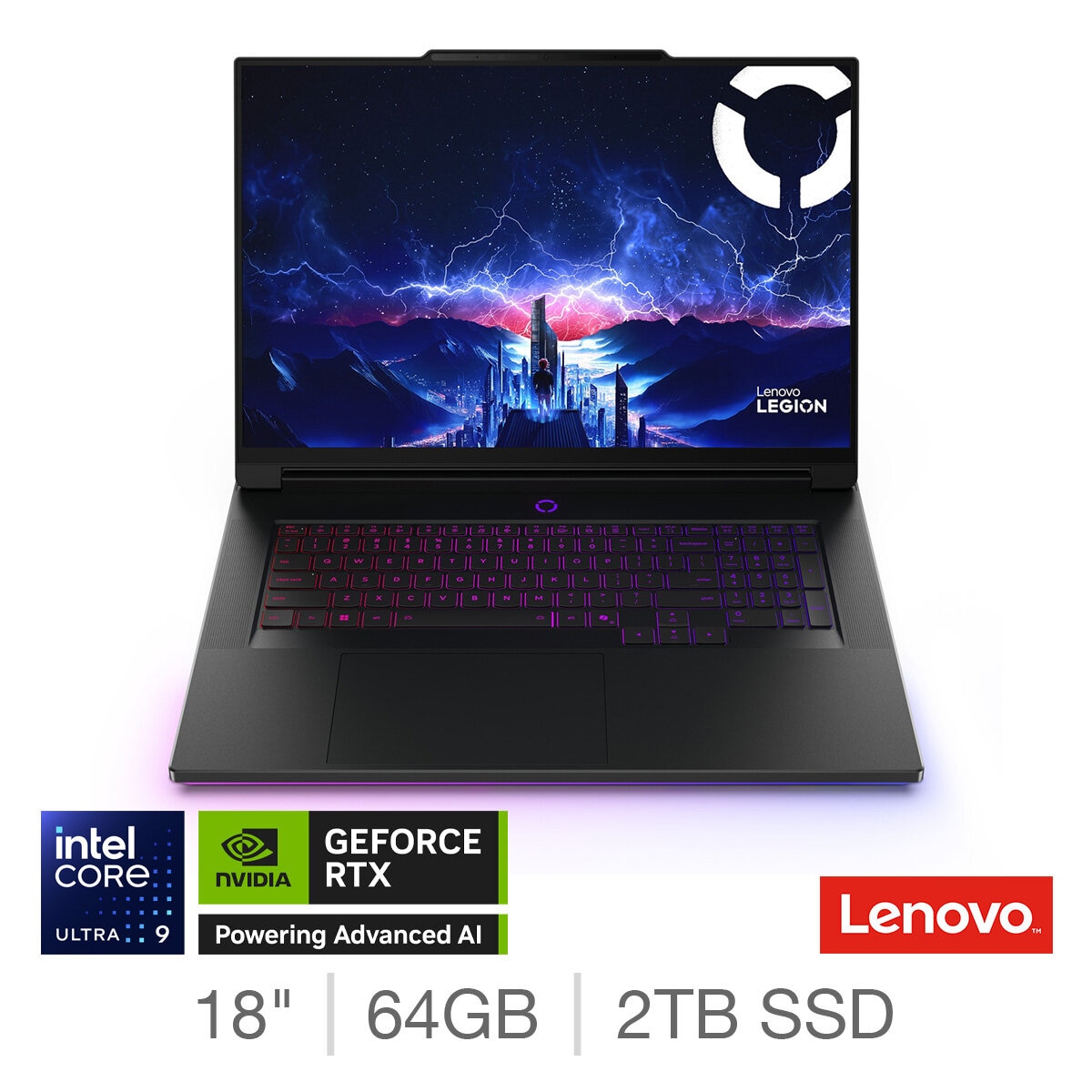 Lenovo Legion9, Intel Core Ultra9, 64GB RAM, 2TB SSD,NVIDIA GeForce RTX 5090,18inchG