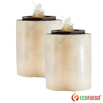Eco Fuego Fire Pit Vegetable Wax Refills, 2 Pack