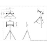 AVF Hoxton TV Stand in Grey Wood