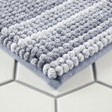 Nubby Bath Mat in Blue 55 x 91 cm