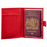 Osprey London Tilly Leather Passport Holder, Red