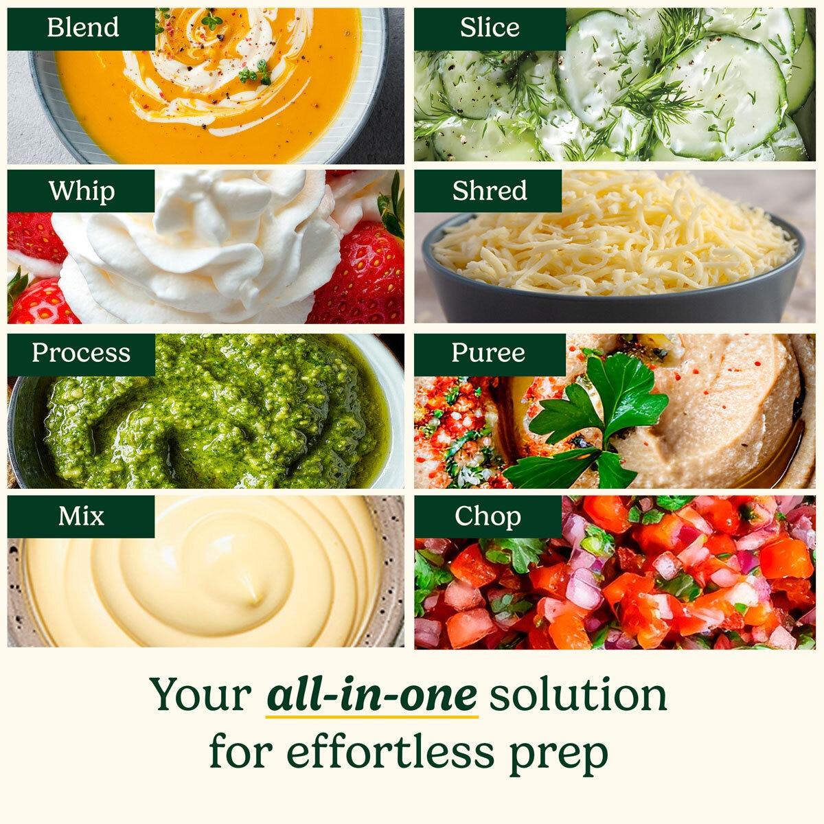 Lifestyle image of ways Cuisinart Power Blend Immersion Blender can be used Lifestyle image of ways Cuisinart Power Blend Immersion Blender can be used