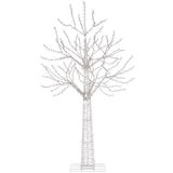 View of Fully Lit tree on a white background