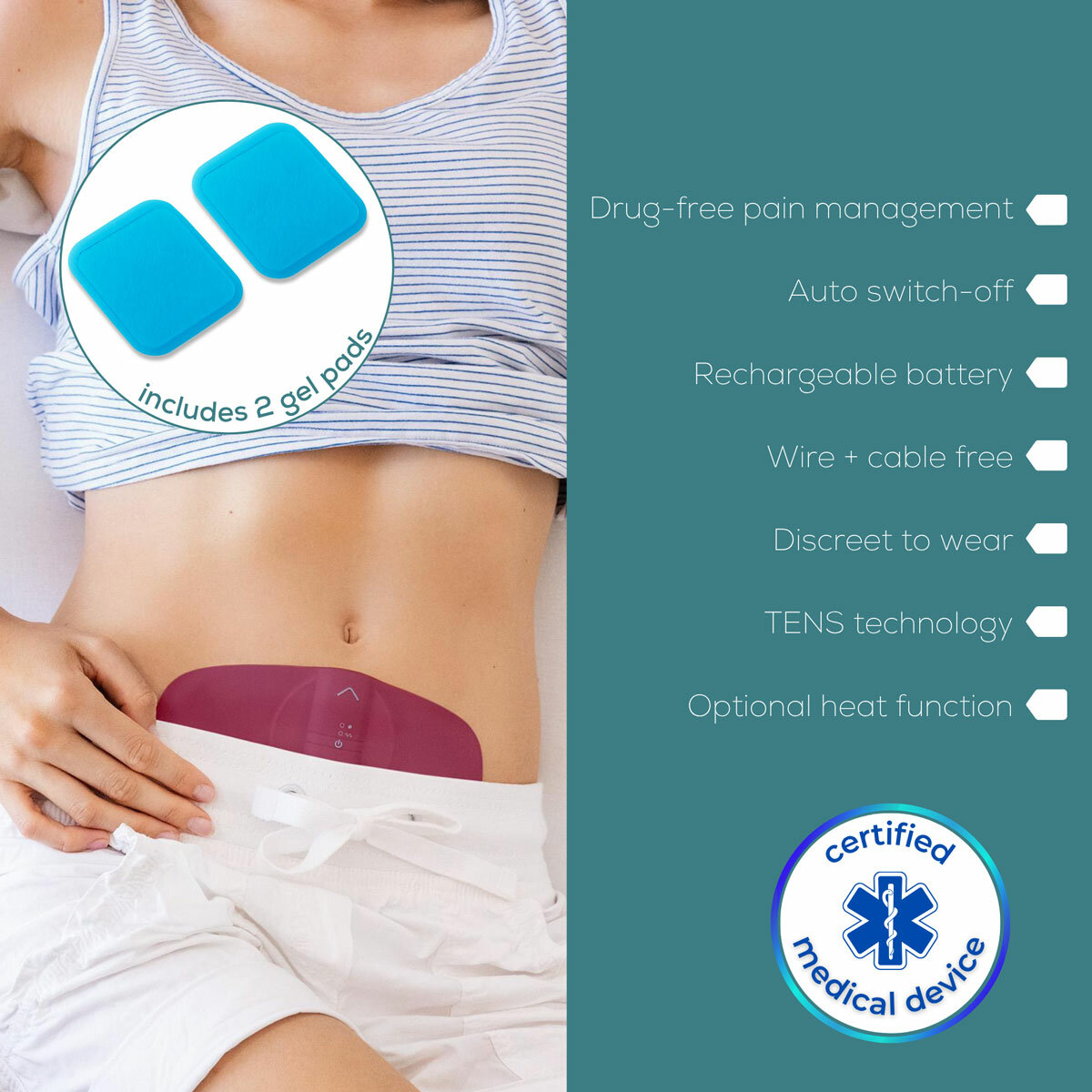 Beurer Menstrual Relax TENS Pain Relief Device, EM50