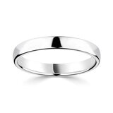 3.0mm Basic Light Court Wedding band. Platinum