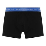 United Colors of Benetton Men's Boxer 6 Pack in Black