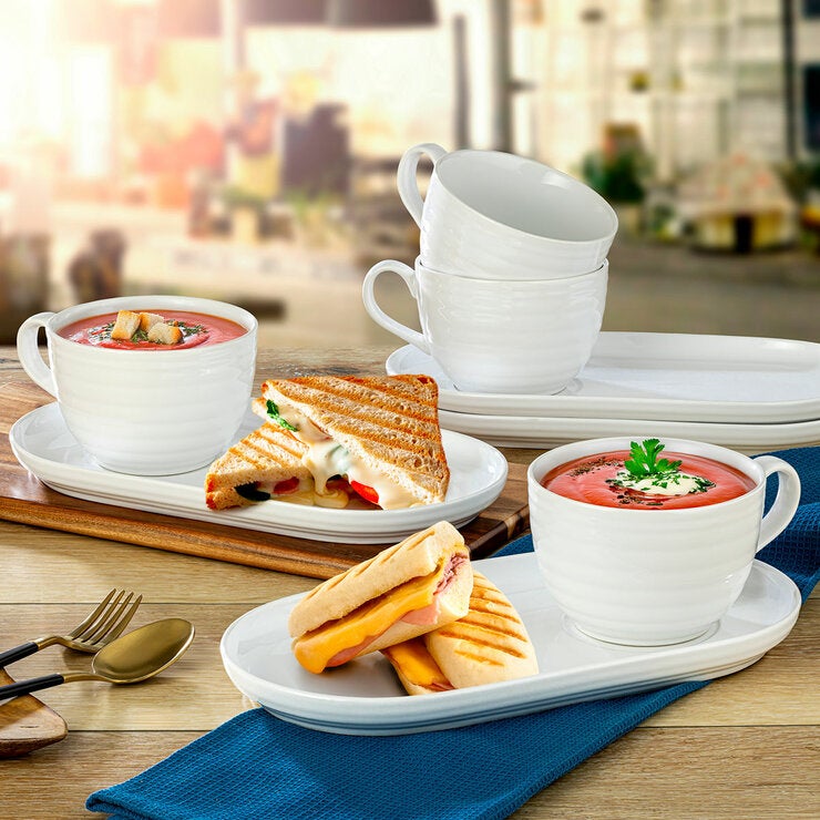 Signature Housewares Soup & Sandwich 4 Piece Set Signature Housewares Soup & Sandwich 4 Piece Set