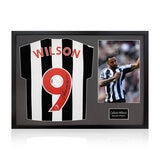Callum Wilson Signed Framed Newcastle United Football Shirt including 1 Photo, with Black Mount