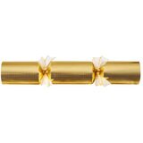 Tom Smith 14 Inch (36 cm) Deluxe Christmas Crackers 8 Pack With Silver Plated Party Favours in Cream and Gold