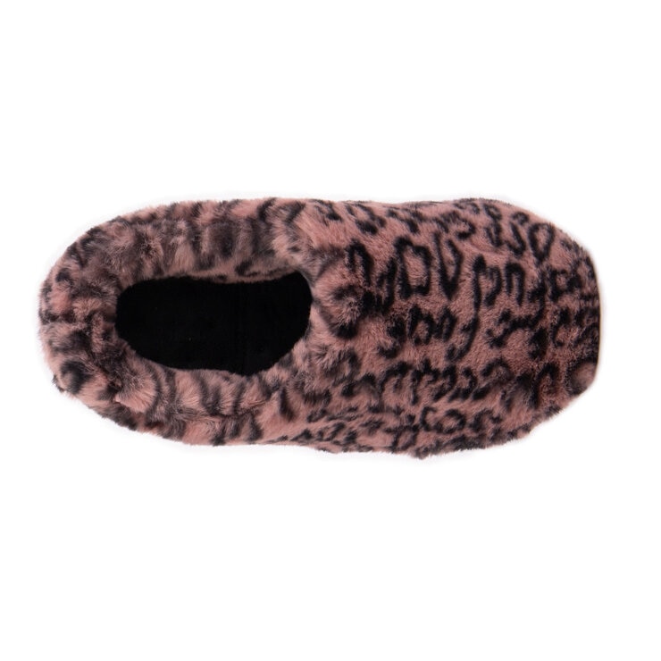 Totes Isotoner Pillowstep Women's Mule Slippers in Pink Animal Print