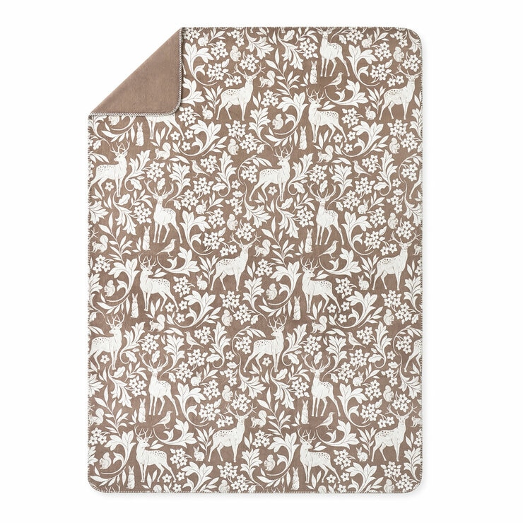 Casual Living Reversible Fawn Plush Throw, 127 x 177 cm