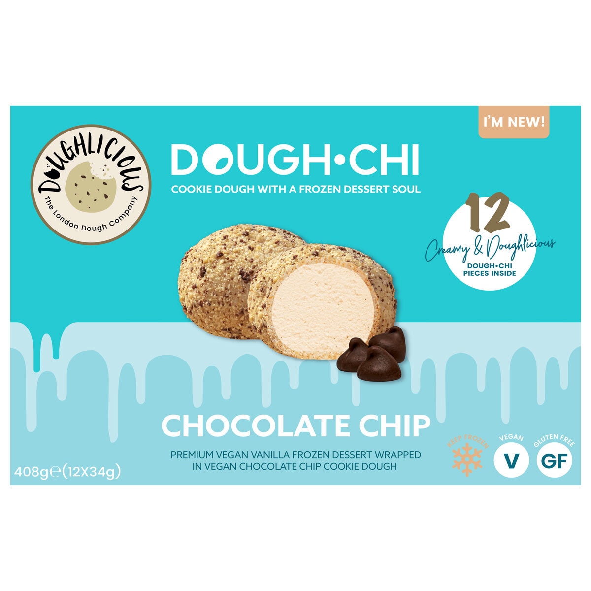 Doughlicious Dough Chi Chocolate Chip 2 x 6 Pack Costco UK
