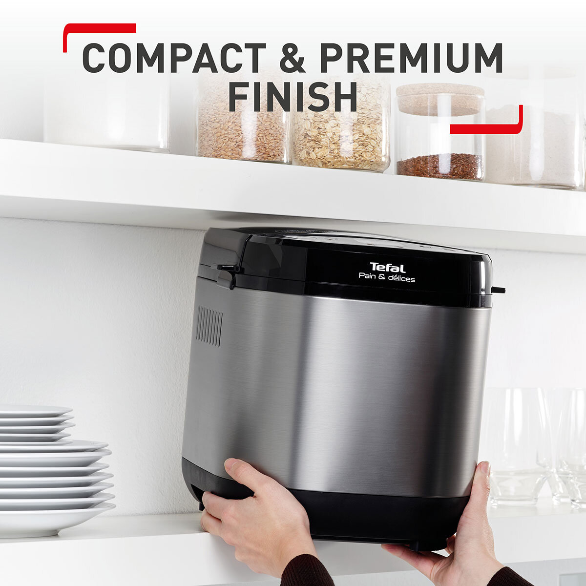 Description of Compact and Premium finish of Tefal Breadmaker