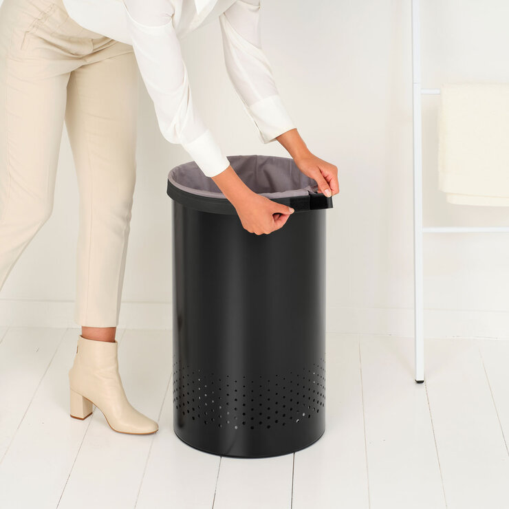 brabantia laundry bin 60L black