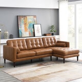 Simon Li Harstine Leather Sofa in Room Lifestyle Image