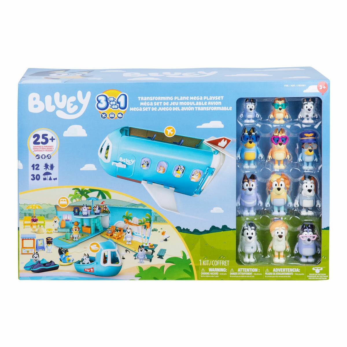 Bluey Airplane Mega Playset (3+ Years)