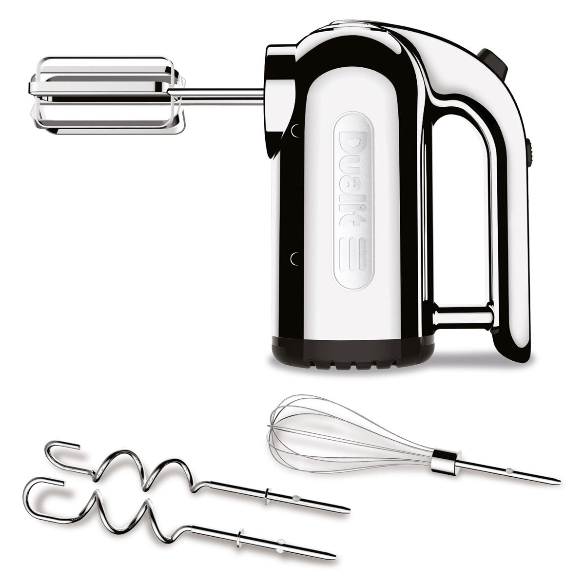 Dualit Hand Mixer in Chrome with Attachments