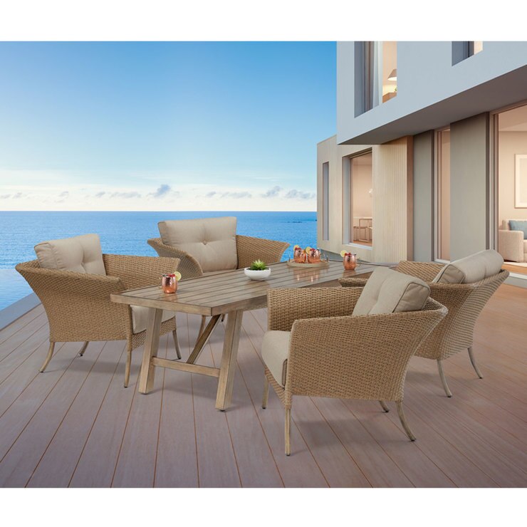 Pacific Casual Denton 5 Piece Dining Patio Set Costco UK