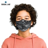 Social Lab Triple Layer Reusable Kid's Face Masks, 4 Pack