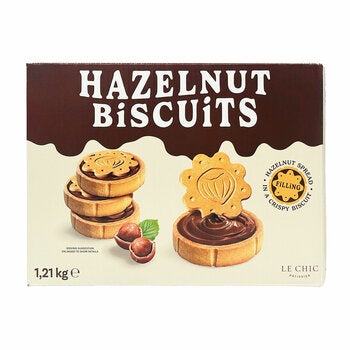 Le Chic Patissier Hazelnut Biscuits, 1.216kg Le Chic Patissier Hazelnut Biscuits, 1.216kg
