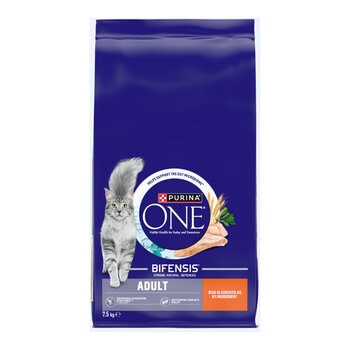 Purina One Adult Cat Chicken and Whole Grains, 7.5kg
