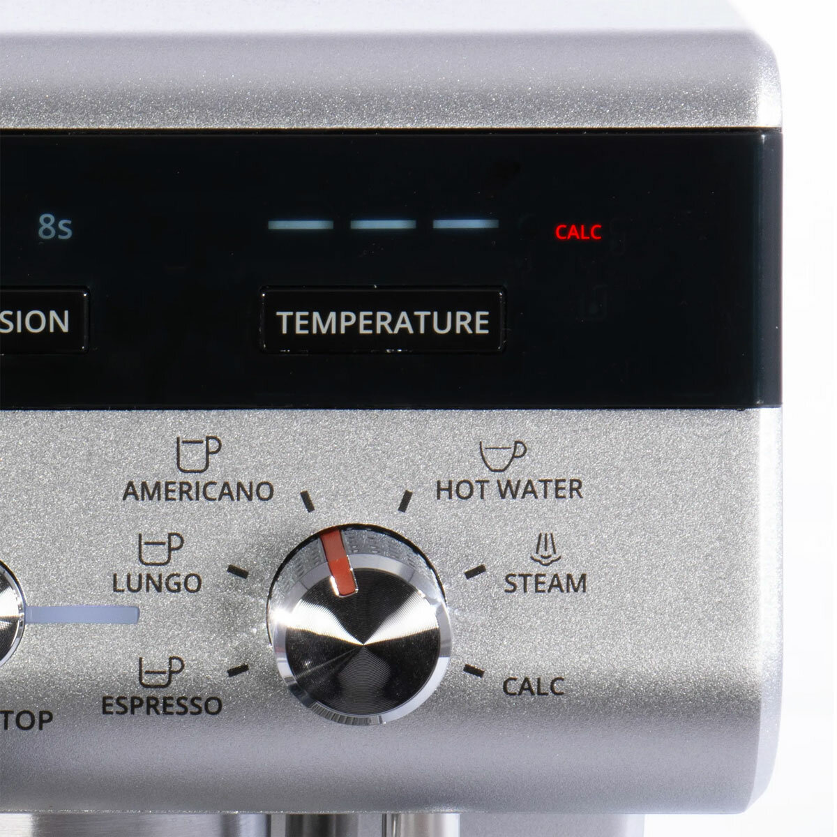 Close up of Krups Precision Coffee Machine's setting's dial