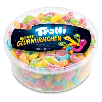 Trolli Sour Glowworms, 1kg