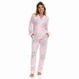 Flora Nikrooz Ladies Notch Collar 2 Piece Pyjama Set Flora Nikrooz Ladies Notch Collar 2 Piece Pyjama Set