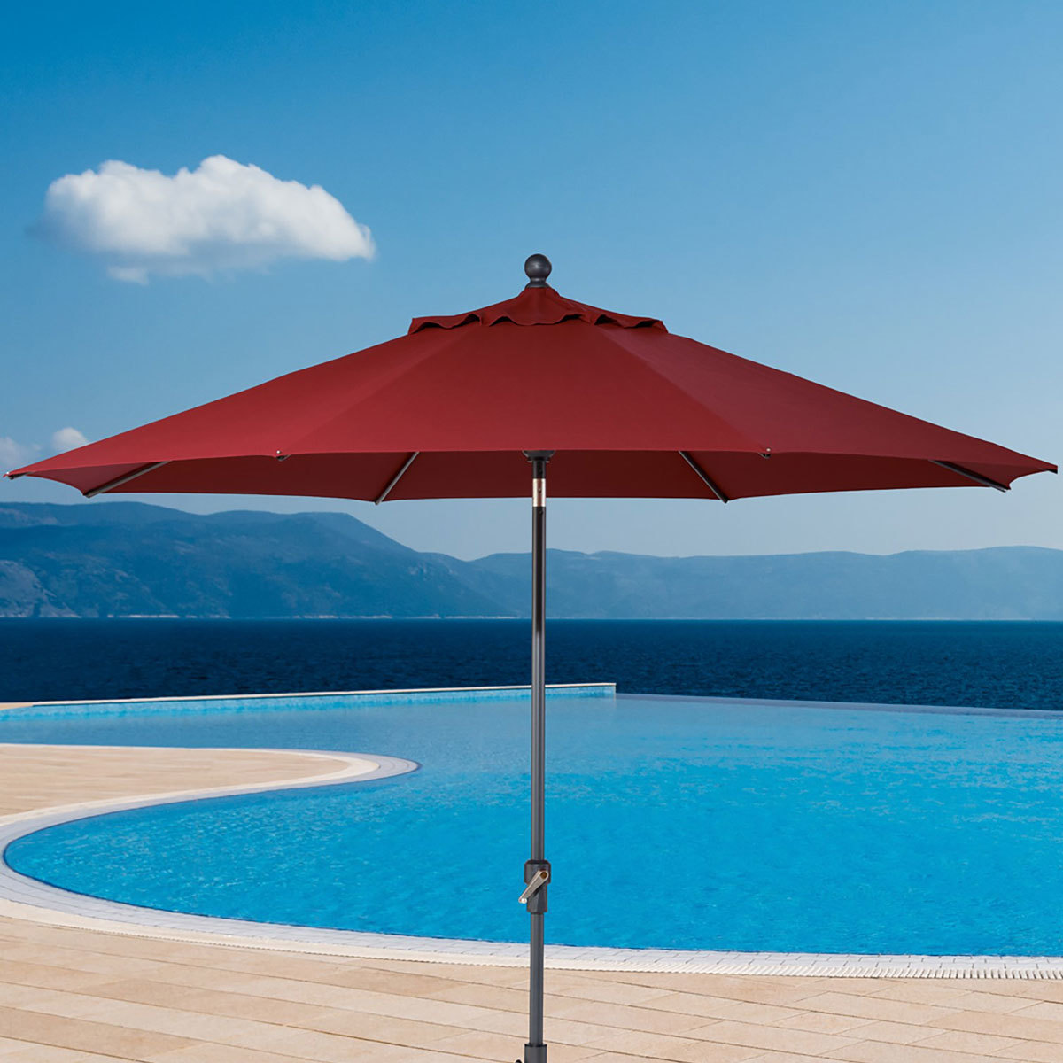 Activa 10ft (3.05m) Aluminium Market Umbrella Costco UK