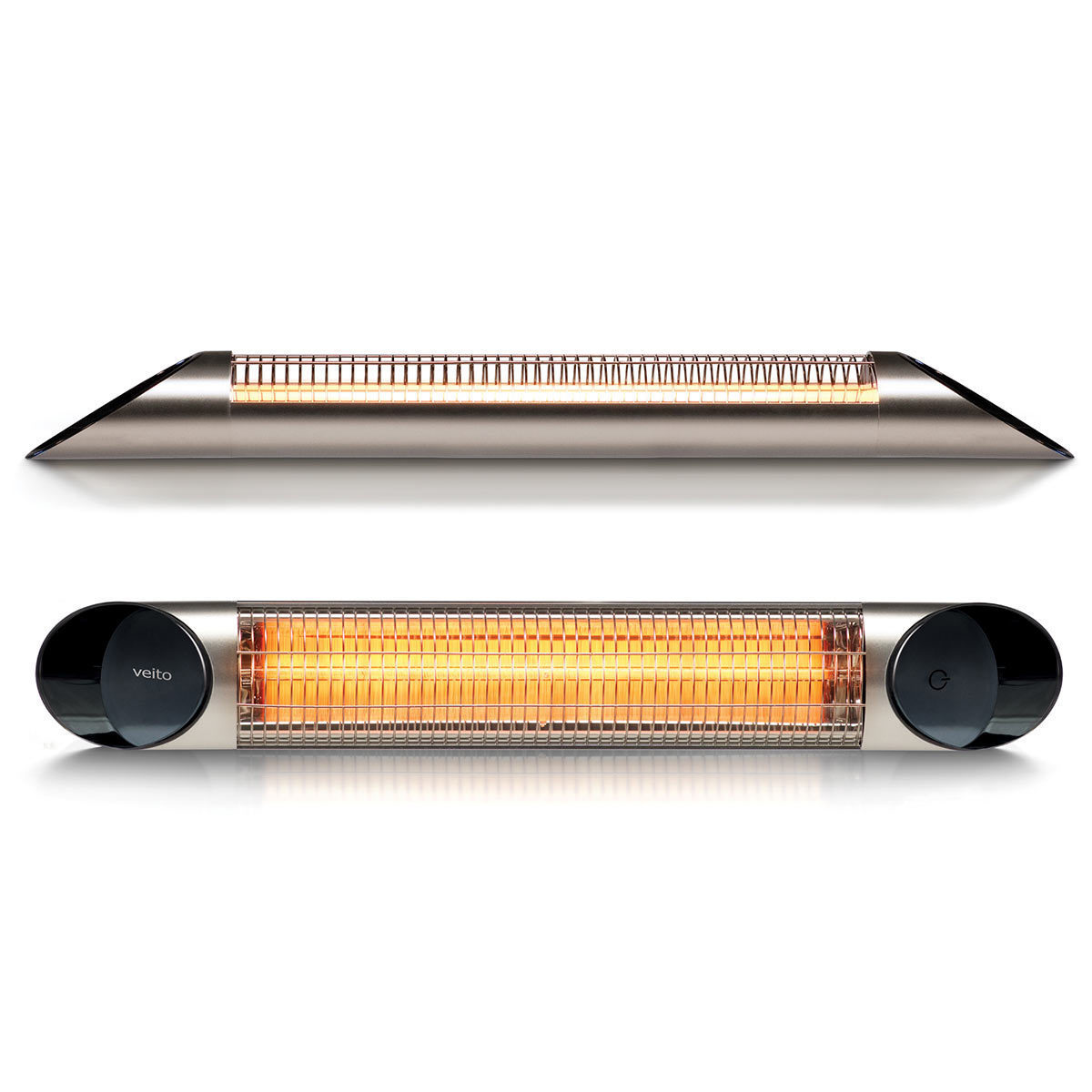 Veito Blade Carbon Infrared Heater front and side view
