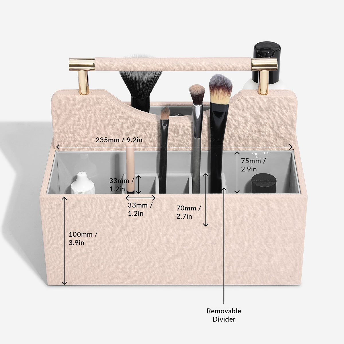 Blush Pink Classic Cosmetic Organiser