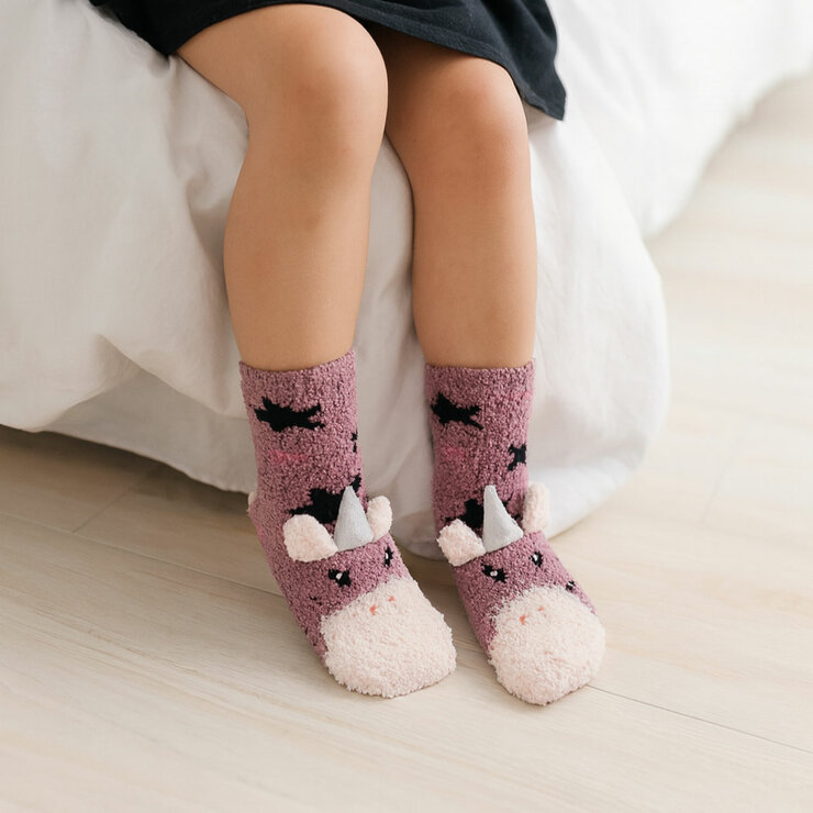 Totes Toastie Kids Socks, 4 Pack in Unicorn