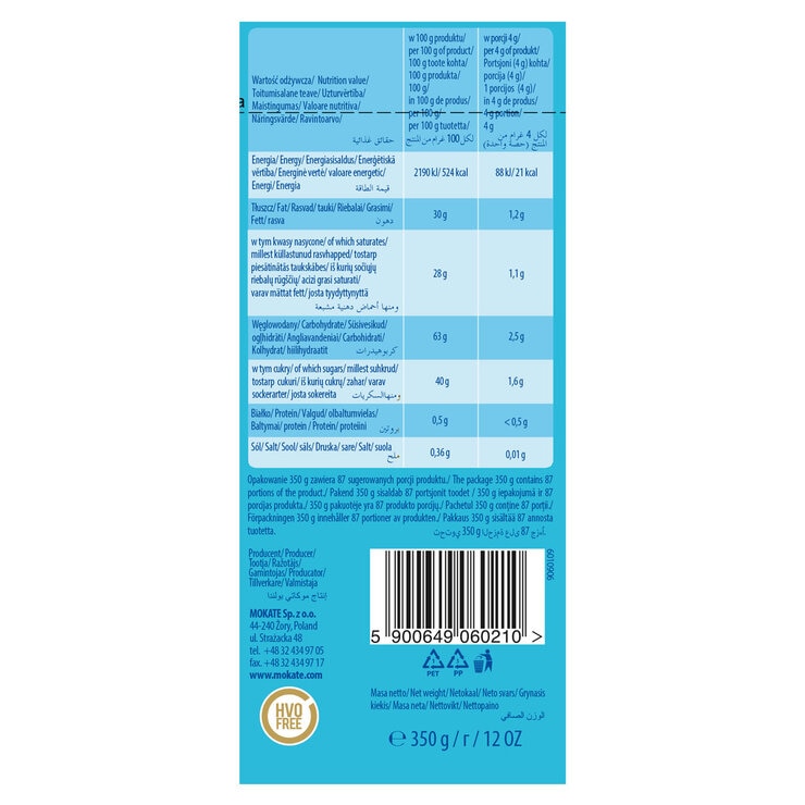 Mokate Coffee Whitener, 4 x 350g