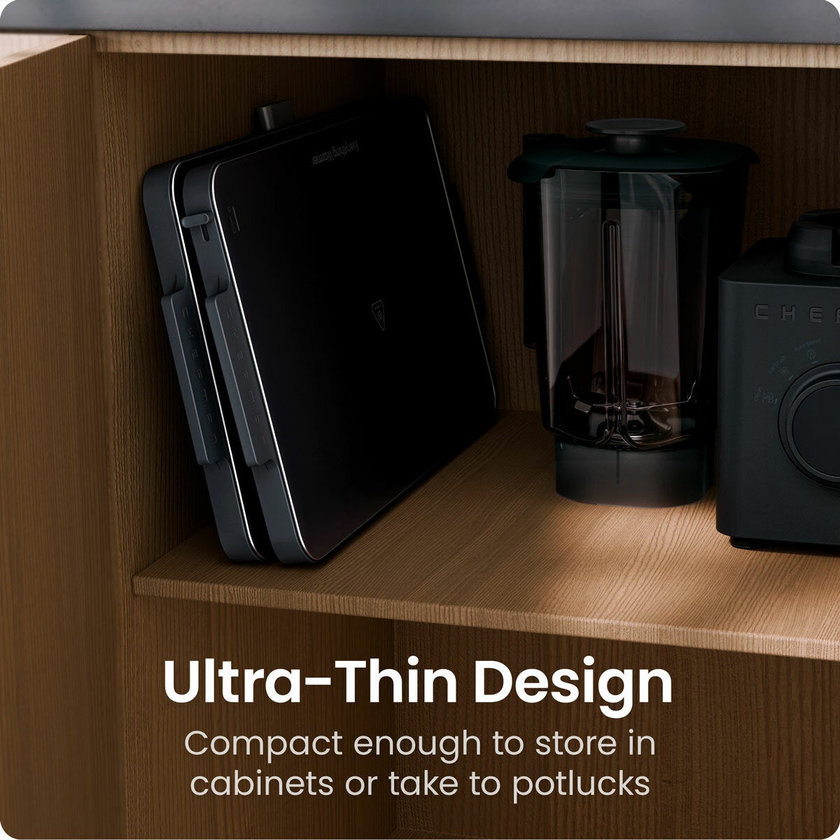 Lifestyle image showing ultra thin design Lifestyle image showing ultra thin design