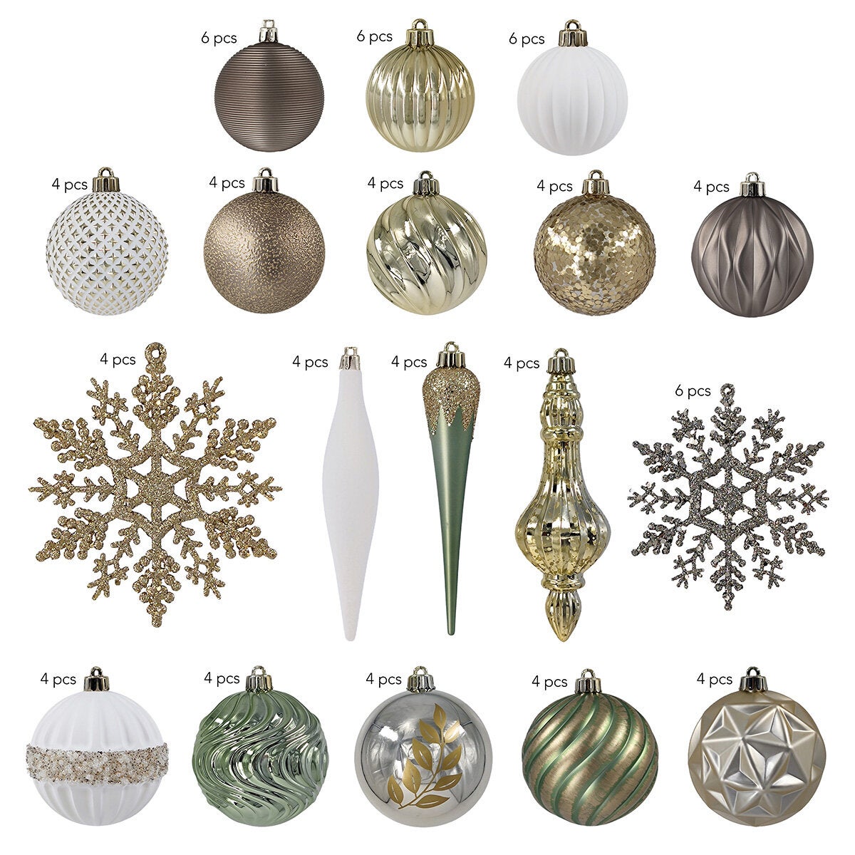 80CT Shatterproof ornament Set