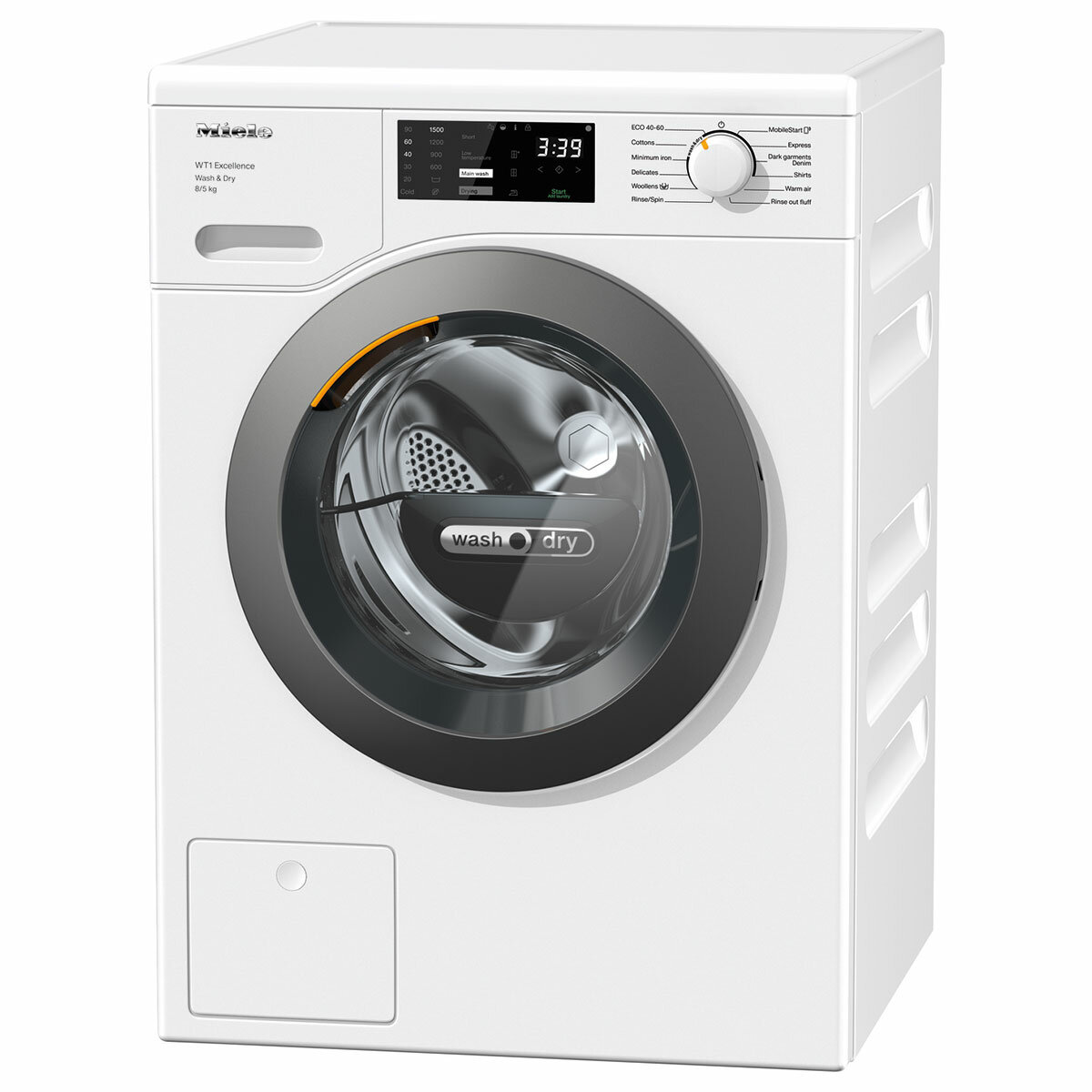 Miele WTD165 WPM, 8/5kg Washer Dryer, In White