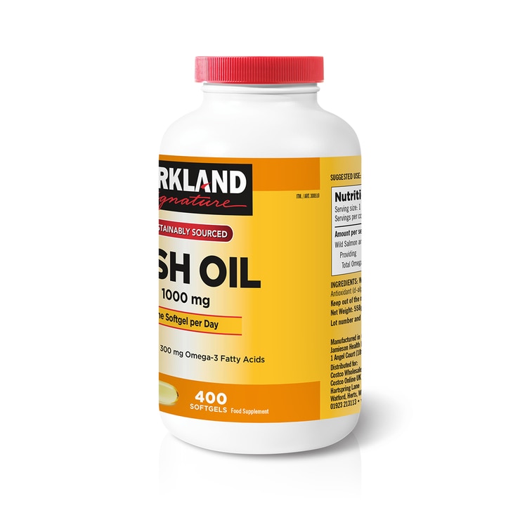 Kirkland Signature Fish Oil & Omega 3, 400ct | Costco UK