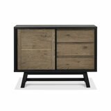 Bentley Designs Camden Weathered Oak & Peppercorn Narrow Sideboard