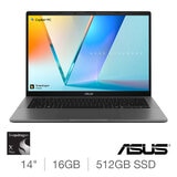 ASUS Vivobook S, Copilot+PC, Snapdragon X Plus, 16GB RAM, 512GB SSD, 14 Inch Laptop, S3407QA-KP003W