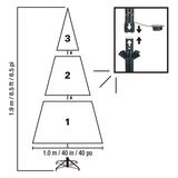 6.5 ft (1.98m) Pre-Lit Aspen Artificial Christmas Tree with 1200 Colour Changing Micro LED Lights