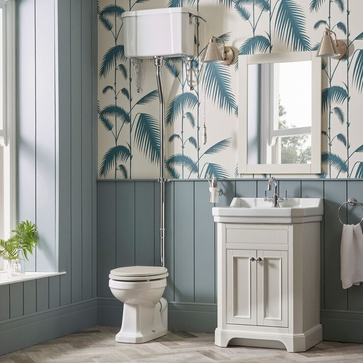 Tavistock Abbot 600 Floor Mount Vanity Unit with Basin in 2 colours at costco.co.uk