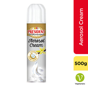 President Squirty Cream with Vanilla, 500g