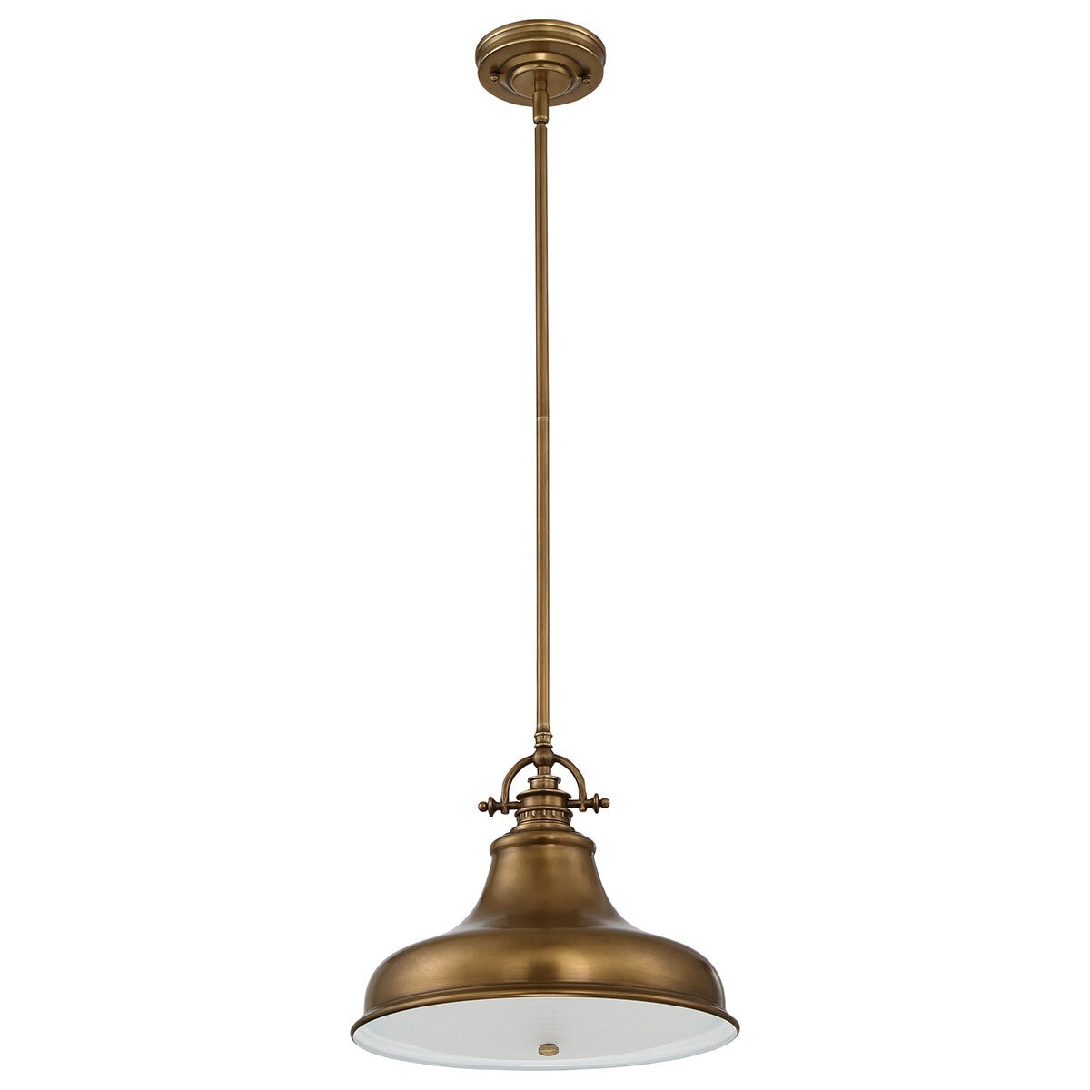 Emery 1 Light Medium Pendant - Weathered Brass