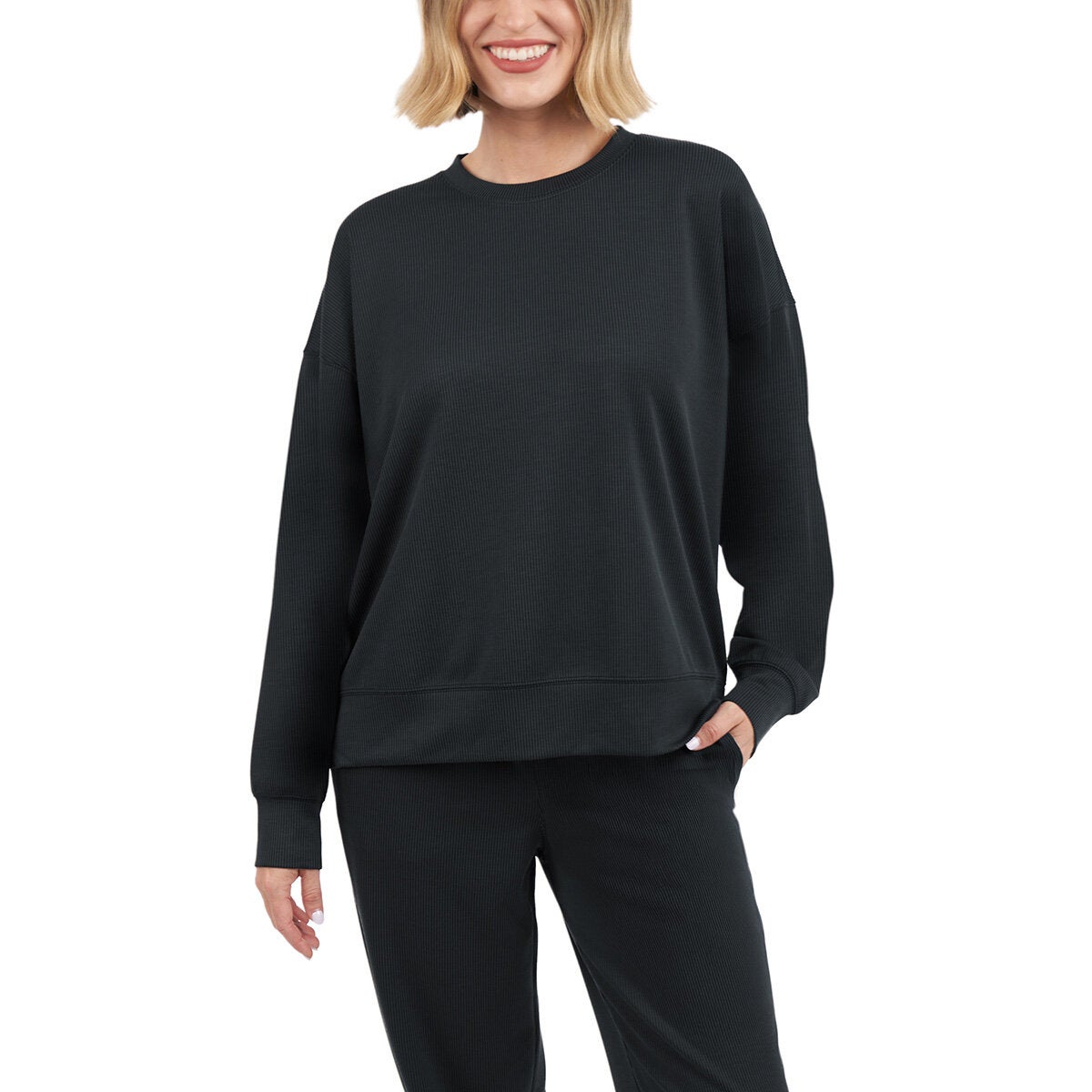 Kirkland Signature Ladies Active Ribbed Sweatshirt